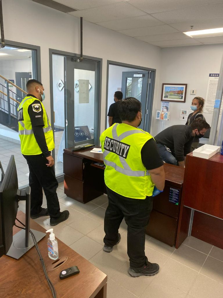 Hi-vis lobby and facility response photo